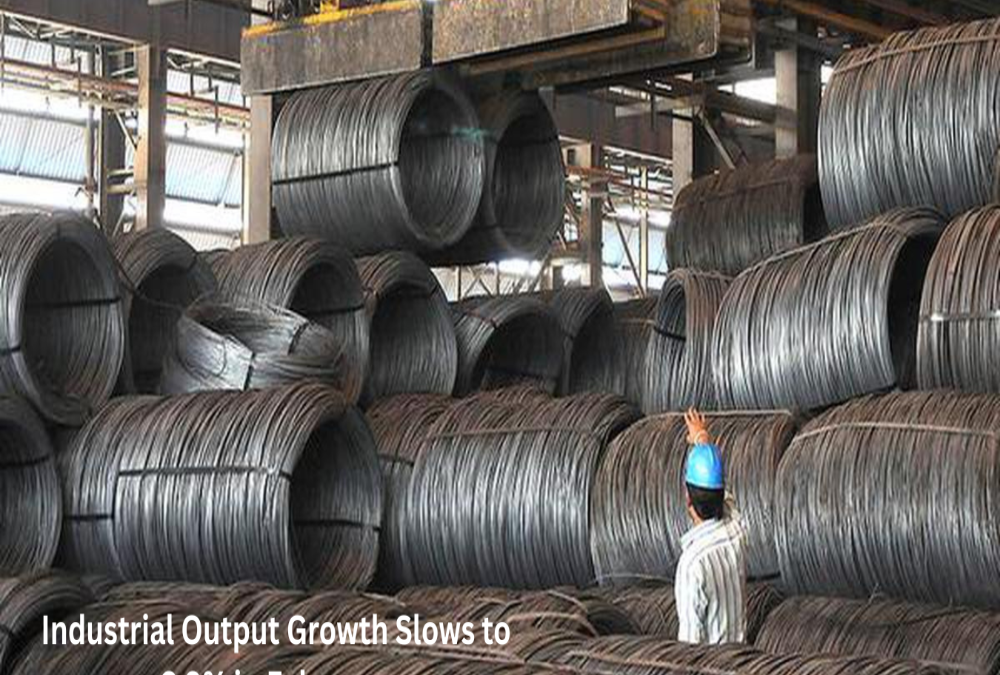  Industrial Output Growth Slows to 2.9% in February