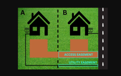 Define utility easements in infrastructure placement