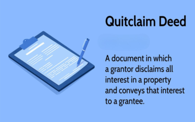  Define quitclaim deeds in commercial land transfers