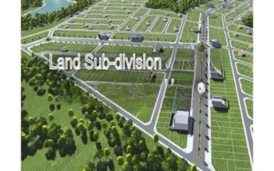 Briefly explain land subdivision under zoning rules