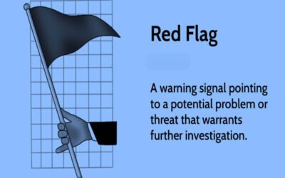 Define red flags in due diligence reports