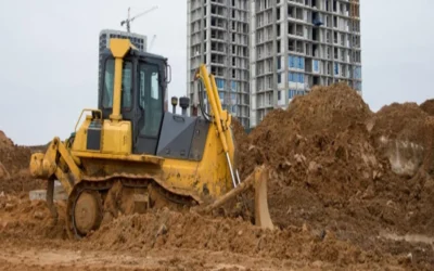 Define land grading in site preparation