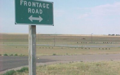 Explain importance of road frontage for visibility