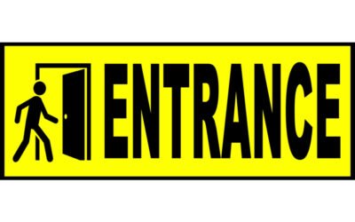 Describe entrance orientation in commercial site planning