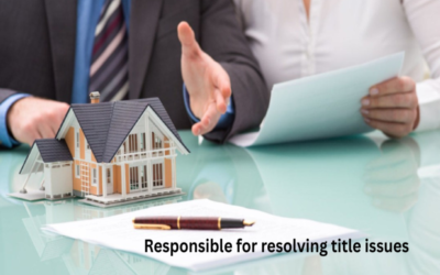 Who is responsible for resolving title issues?