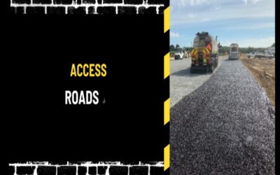 Who maintains access roads to the site?