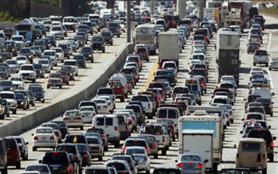 When does traffic peak in the area?