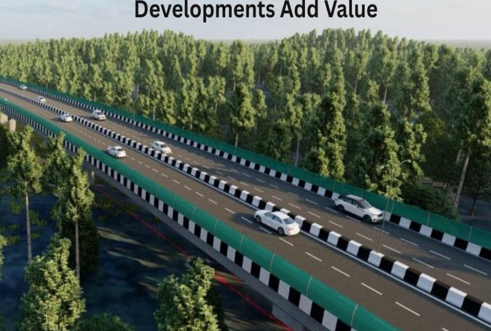 What nearby developments or infrastructure add value?