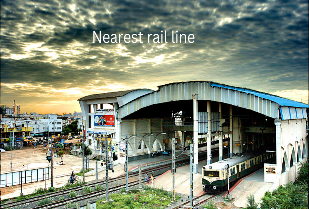 What is the distance to the nearest rail line or terminal?