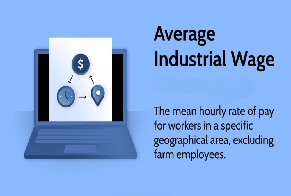 What are the average industrial wage rates in the area?
