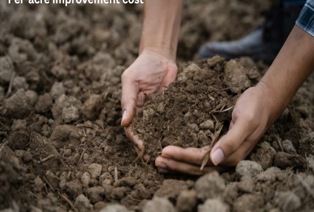 What is the total estimated per-acre improvement cost?